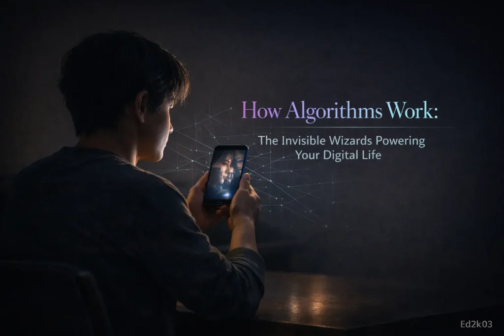 Digital life illuminated in darkness